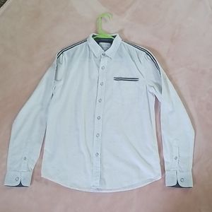 Men's White Boutton down Shirt